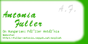 antonia fuller business card